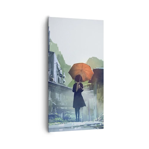 Bild auf Leinwand - Leinwandbild - Belebender Regen - 65x120 cm