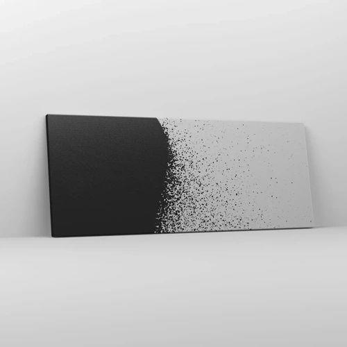 Bild auf Leinwand - Leinwandbild - Bewegung von Molekülen - 100x40 cm