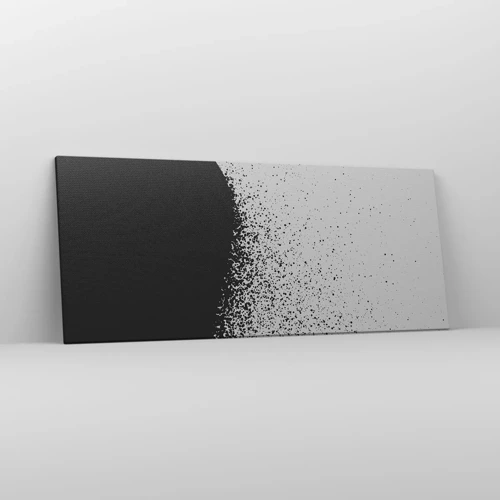 Bild auf Leinwand - Leinwandbild - Bewegung von Molekülen - 120x50 cm