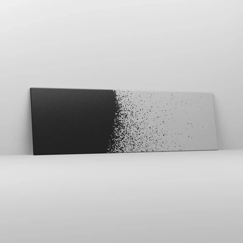 Bild auf Leinwand - Leinwandbild - Bewegung von Molekülen - 160x50 cm