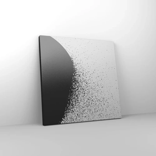 Bild auf Leinwand - Leinwandbild - Bewegung von Molekülen - 30x30 cm