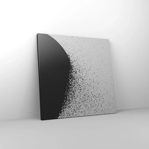 Bild auf Leinwand - Leinwandbild - Bewegung von Molekülen - 40x40 cm