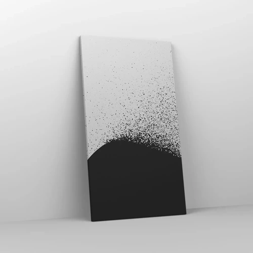 Bild auf Leinwand - Leinwandbild - Bewegung von Molekülen - 45x80 cm