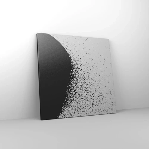 Bild auf Leinwand - Leinwandbild - Bewegung von Molekülen - 50x50 cm