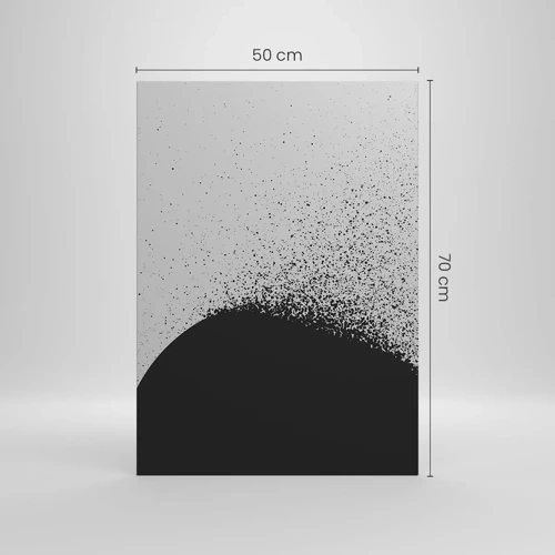 Bild auf Leinwand - Leinwandbild - Bewegung von Molekülen - 50x70 cm