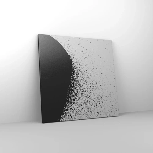 Bild auf Leinwand - Leinwandbild - Bewegung von Molekülen - 60x60 cm