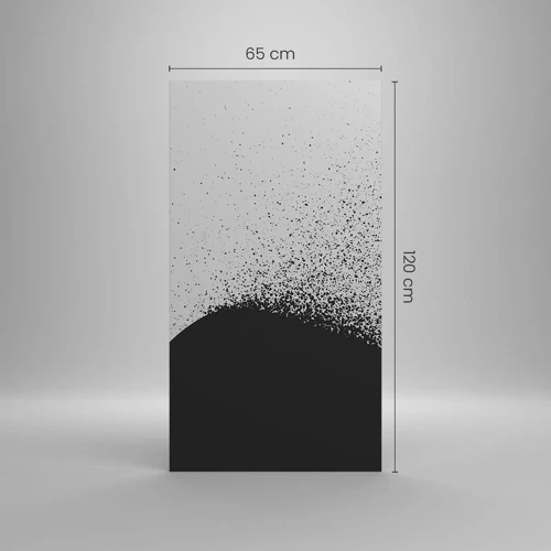 Bild auf Leinwand - Leinwandbild - Bewegung von Molekülen - 65x120 cm