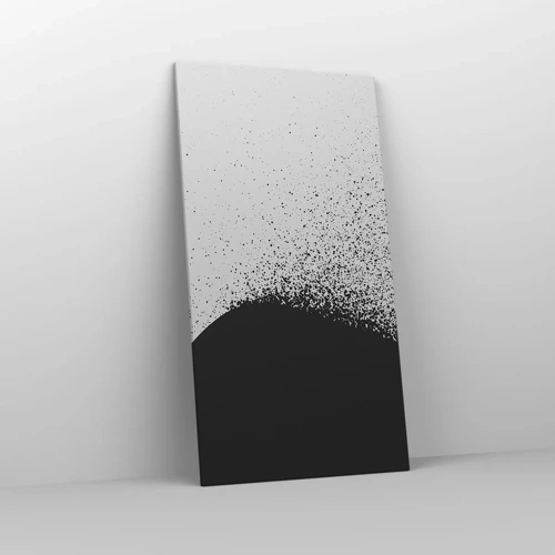 Bild auf Leinwand - Leinwandbild - Bewegung von Molekülen - 65x120 cm
