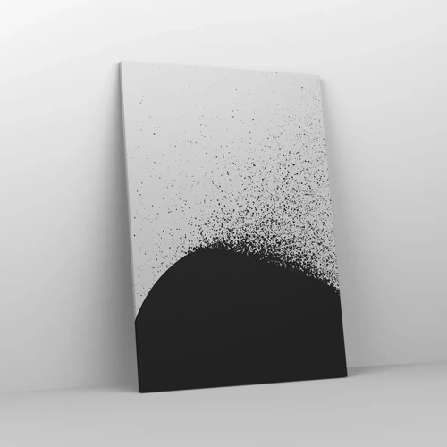 Bild auf Leinwand - Leinwandbild - Bewegung von Molekülen - 70x100 cm