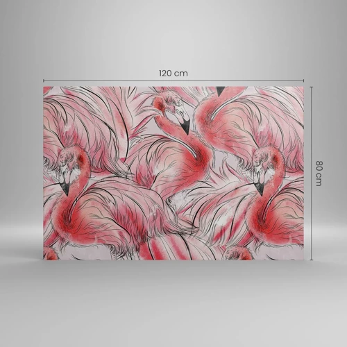 Bild auf Leinwand - Leinwandbild - Bird Corps de Ballet - 120x80 cm