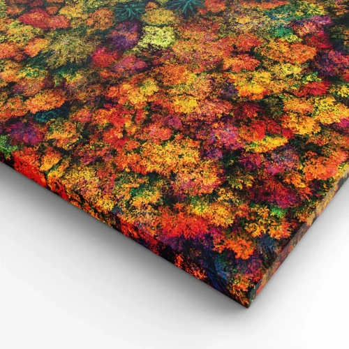 Bild auf Leinwand - Leinwandbild - Blumenstrauß aus Herbstbäumen - 70x50 cm