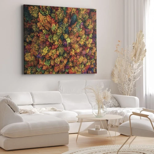 Bild auf Leinwand - Leinwandbild - Blumenstrauß aus Herbstbäumen - 70x50 cm