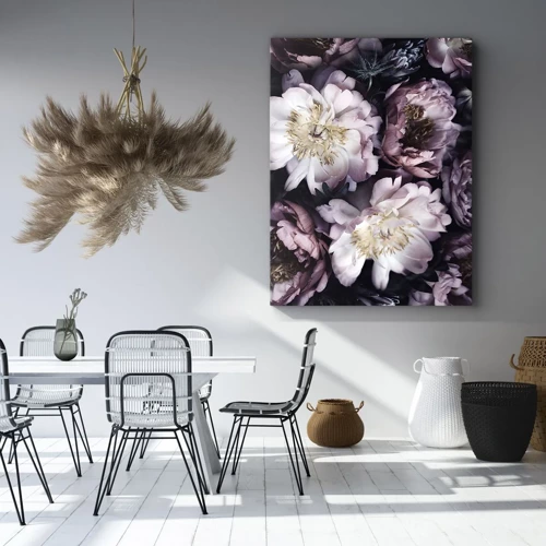 Bild auf Leinwand - Leinwandbild - Blumenstrauß im alten Stil - 50x70 cm