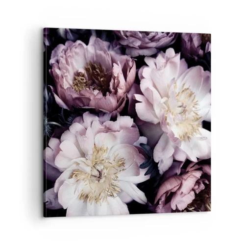 Bild auf Leinwand - Leinwandbild - Blumenstrauß im alten Stil - 60x60 cm