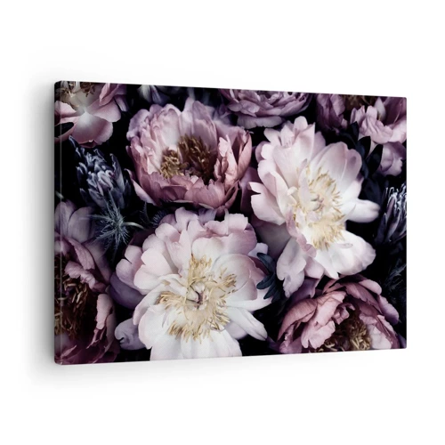 Bild auf Leinwand - Leinwandbild - Blumenstrauß im alten Stil - 70x50 cm