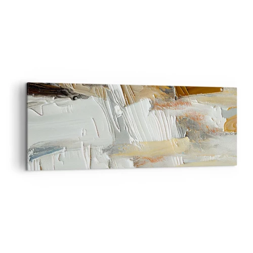 Bild auf Leinwand - Leinwandbild - Bunte Schichten - 140x50 cm