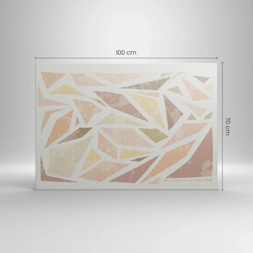 Bild auf Leinwand - Leinwandbild - Buntglas-Komposition - 100x70 cm