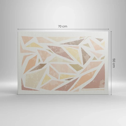 Bild auf Leinwand - Leinwandbild - Buntglas-Komposition - 70x50 cm