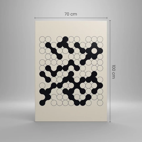 Bild auf Leinwand - Leinwandbild - Chinesisches Spiel – Variation - 70x100 cm