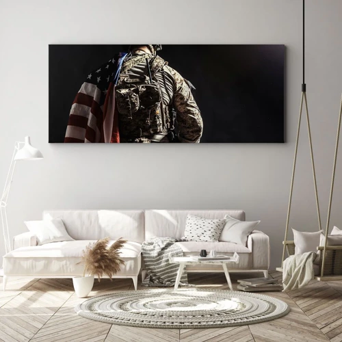 Bild auf Leinwand - Leinwandbild - Darum - 100x40 cm