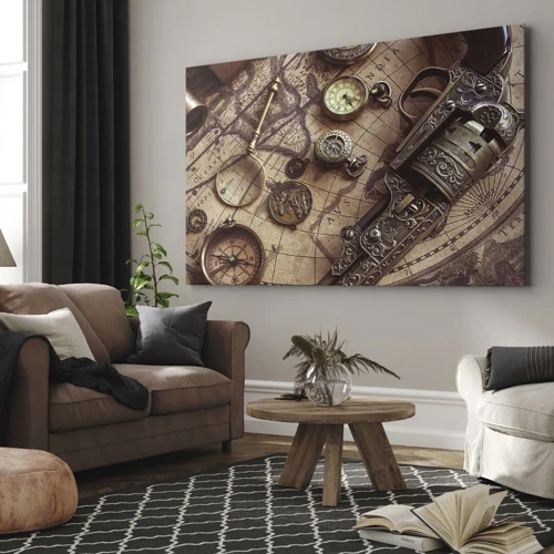 Bild auf Leinwand - Leinwandbild - Das Abenteuer ruft - 70x50 cm