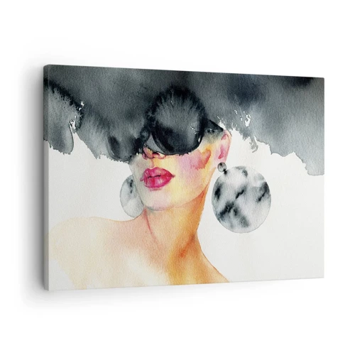 Bild auf Leinwand - Leinwandbild - Das Geheimnis der Eleganz - 70x50 cm