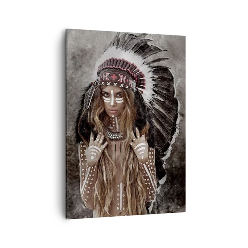Bild auf Leinwand - Leinwandbild - Das Geheimnis der Stärke des Stammes - 50x70 cm