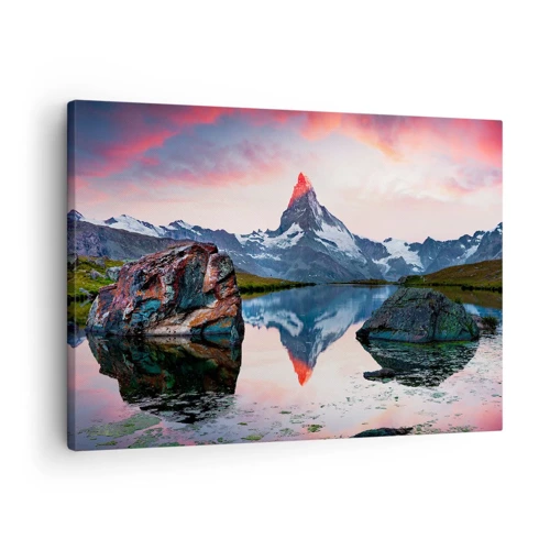 Bild auf Leinwand - Leinwandbild - Das Herz der Berge ist heiß - 70x50 cm