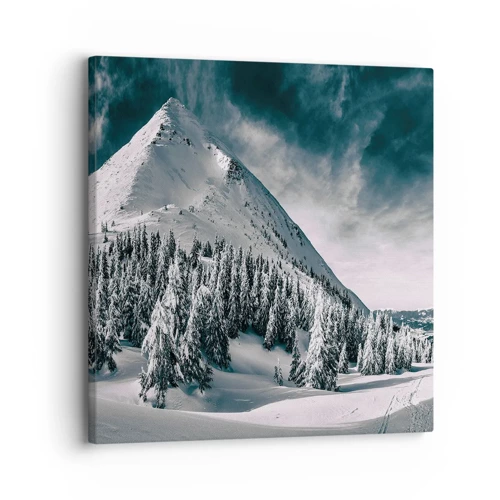 Bild auf Leinwand - Leinwandbild - Das Land aus Schnee und Eis - 30x30 cm
