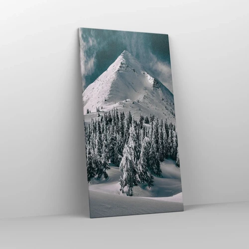 Bild auf Leinwand - Leinwandbild - Das Land aus Schnee und Eis - 65x120 cm