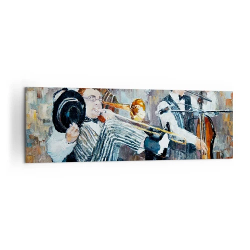 Bild auf Leinwand - Leinwandbild - Der ganze Jazz - 160x50 cm