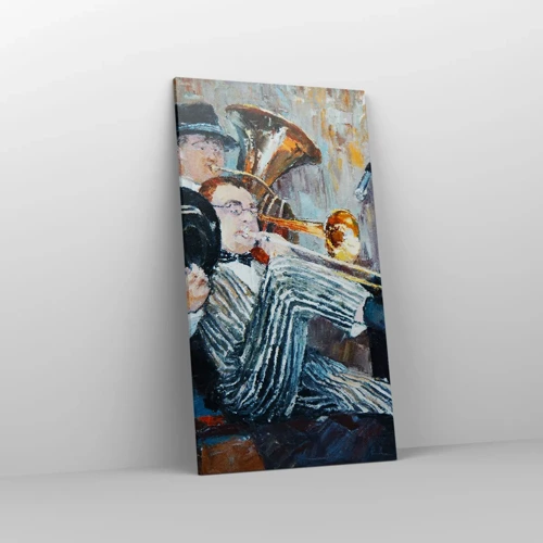 Bild auf Leinwand - Leinwandbild - Der ganze Jazz - 55x100 cm