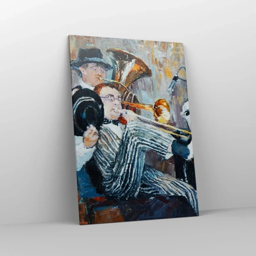 Bild auf Leinwand - Leinwandbild - Der ganze Jazz - 70x100 cm