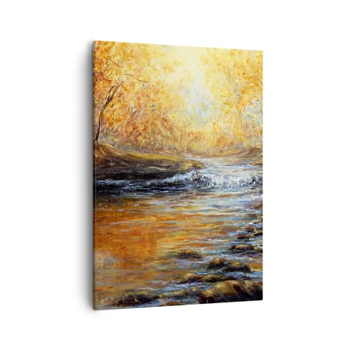 Bild auf Leinwand - Leinwandbild - Der goldene Strom - 50x70 cm