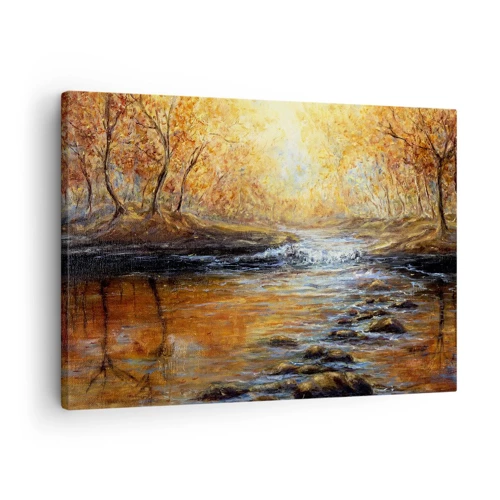 Bild auf Leinwand - Leinwandbild - Der goldene Strom - 70x50 cm