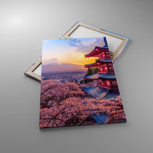 Bild auf Leinwand - Leinwandbild - Die Essenz des japanischen Geistes - 80x120 cm