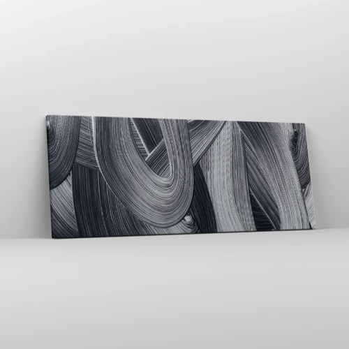 Bild auf Leinwand - Leinwandbild - Die Fließfähigkeit der Realität - 100x40 cm