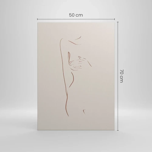 Bild auf Leinwand - Leinwandbild - Die Form des Verlangens - 50x70 cm
