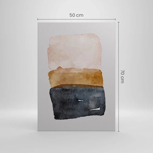Bild auf Leinwand - Leinwandbild - Die Komposition der Farben der Erde - 50x70 cm