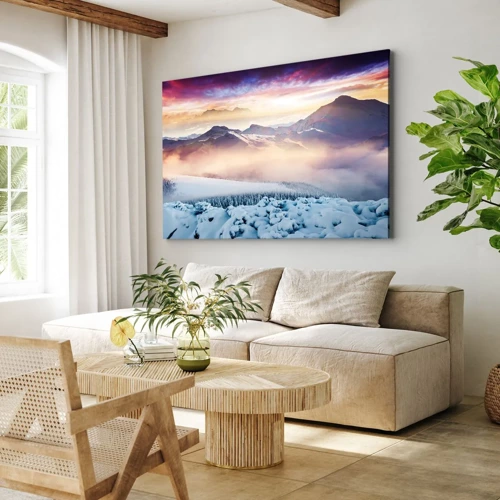 Bild auf Leinwand - Leinwandbild - Die Kraft und Reinheit der Natur - 70x50 cm