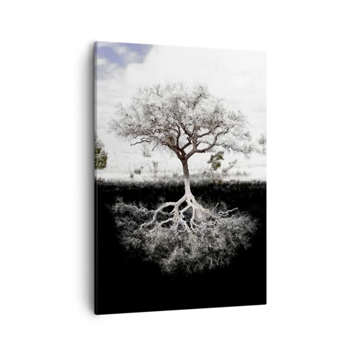 Bild auf Leinwand - Leinwandbild - Die Natur der Welt entdecken - 50x70 cm