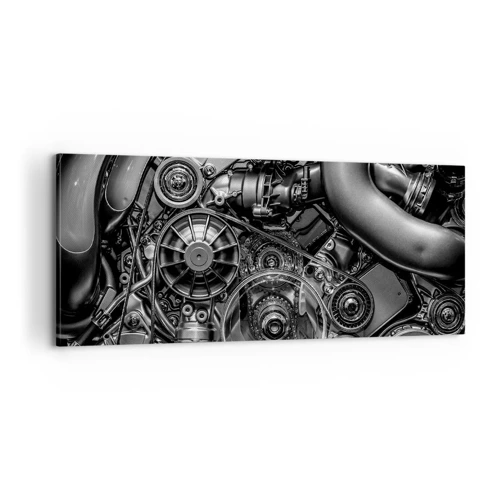 Bild auf Leinwand - Leinwandbild - Die Poesie der Mechanik - 100x40 cm