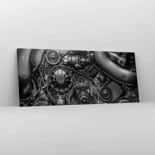 Bild auf Leinwand - Leinwandbild - Die Poesie der Mechanik - 120x50 cm