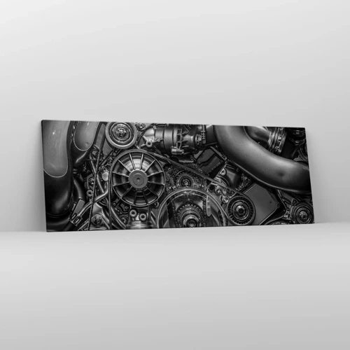 Bild auf Leinwand - Leinwandbild - Die Poesie der Mechanik - 140x50 cm