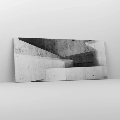 Bild auf Leinwand - Leinwandbild - Die Raumstruktur - 120x50 cm
