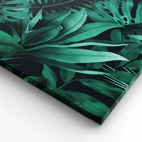 Bild auf Leinwand - Leinwandbild - Die Tiefe des tropischen Grüns - 70x50 cm