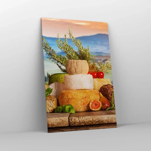 Bild auf Leinwand - Leinwandbild - Die italienische Lebensfreude - 80x120 cm