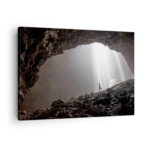 Bild auf Leinwand - Leinwandbild - Die leuchtende Grotte - 70x50 cm