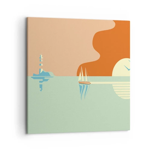Bild auf Leinwand - Leinwandbild - Die perfekte Meereslandschaft - 60x60 cm