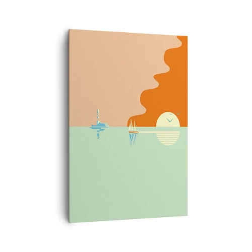 Bild auf Leinwand - Leinwandbild - Die perfekte Meereslandschaft - 70x100 cm